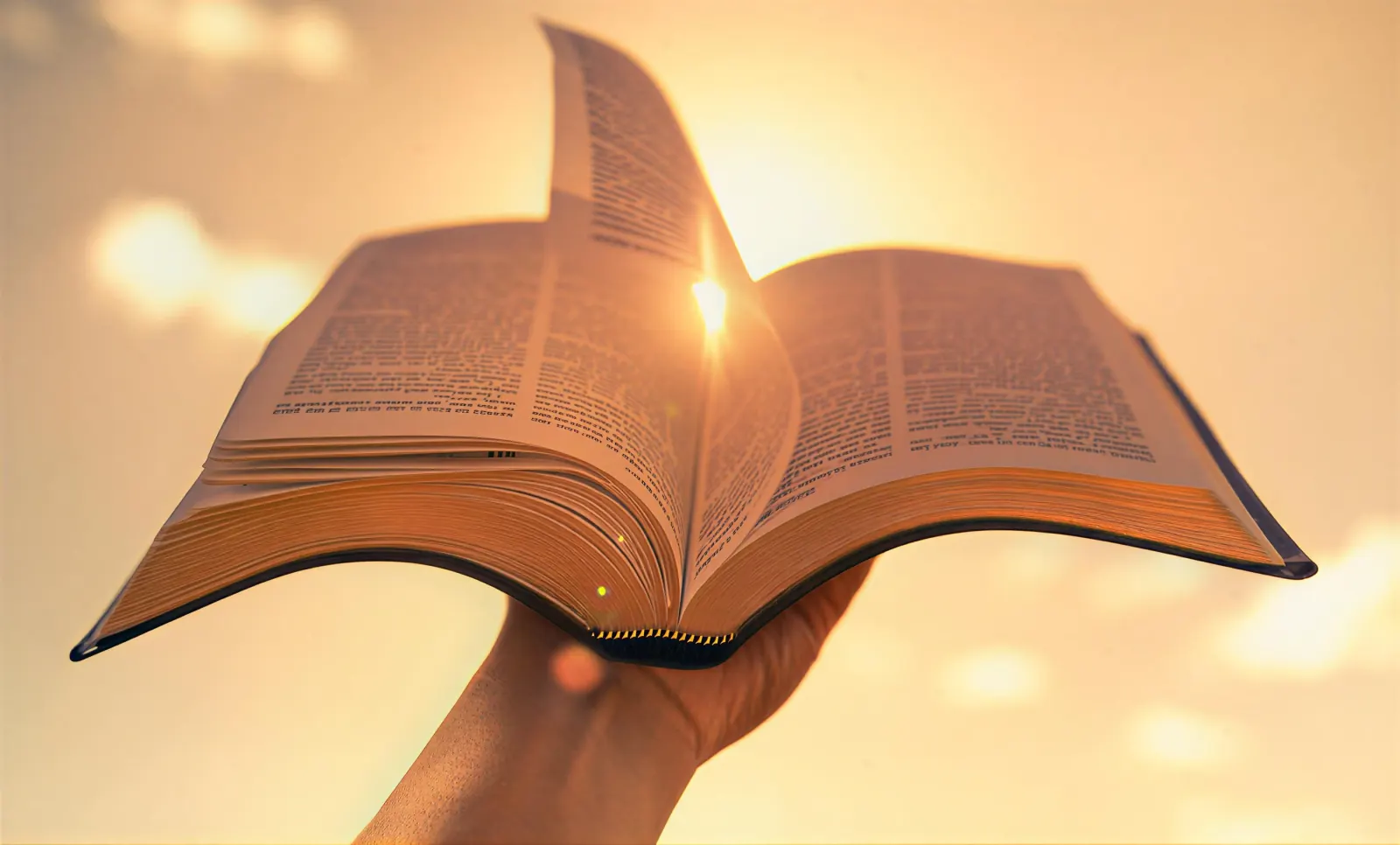 Otvorena Biblija u rukama — Sveto pismo na srpskom jeziku